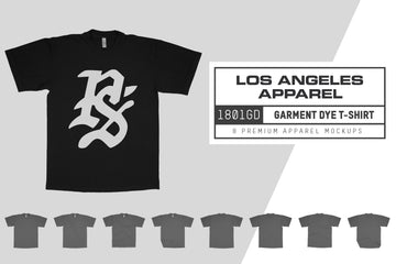 Los Angeles Apparel 2017MN Mock Neck T-Shirt Mockups – Pixel Sauce