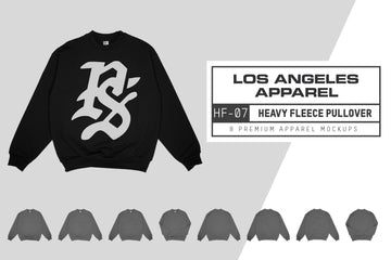 Los Angeles Apparel HF07GD Garment Dye Sweatshirt Mockups – Pixel