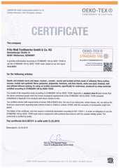 Certificato Oeko-Tex