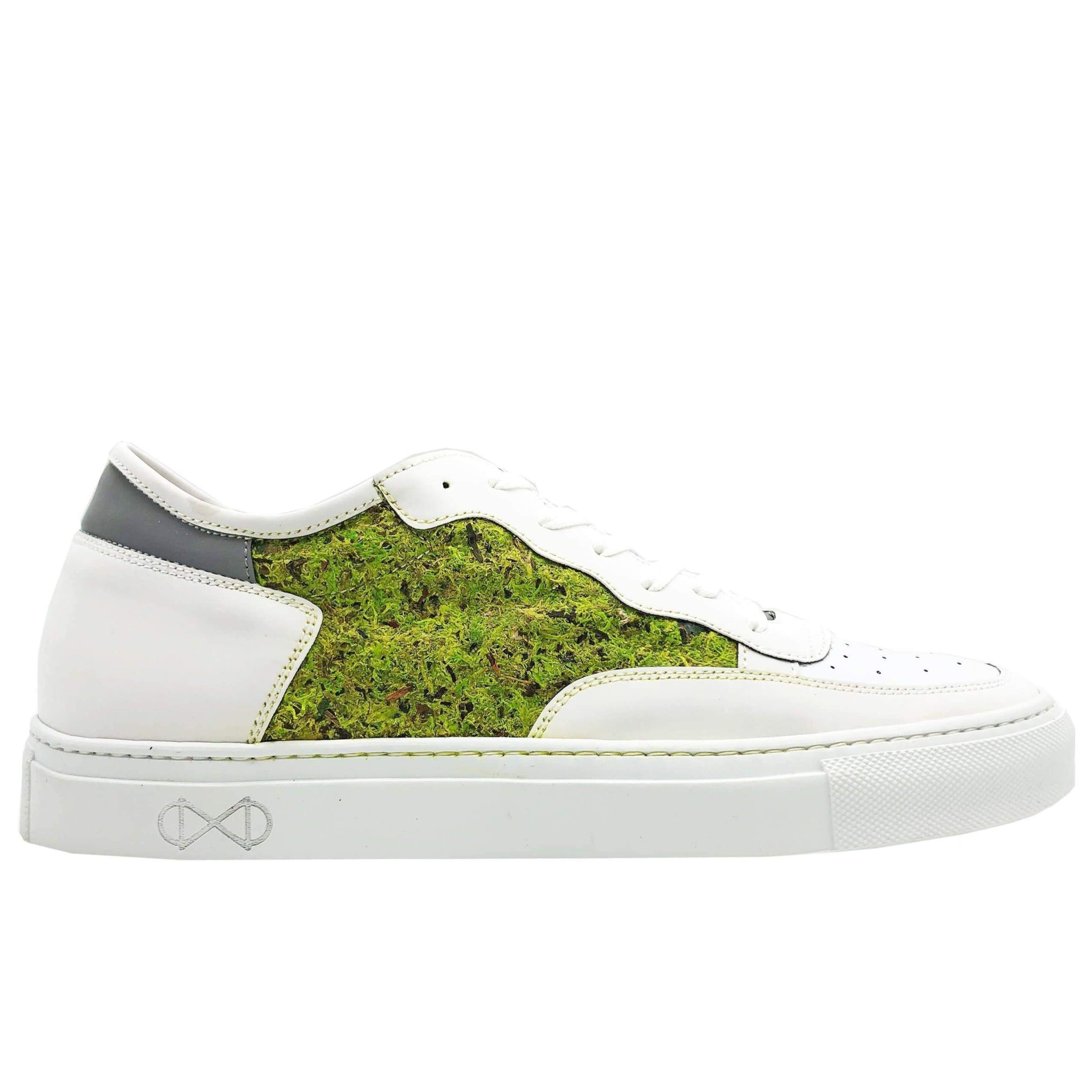 Sustainable luxury vegan sneakers in moss, unisex, planet friendly. - Slow  Nature®