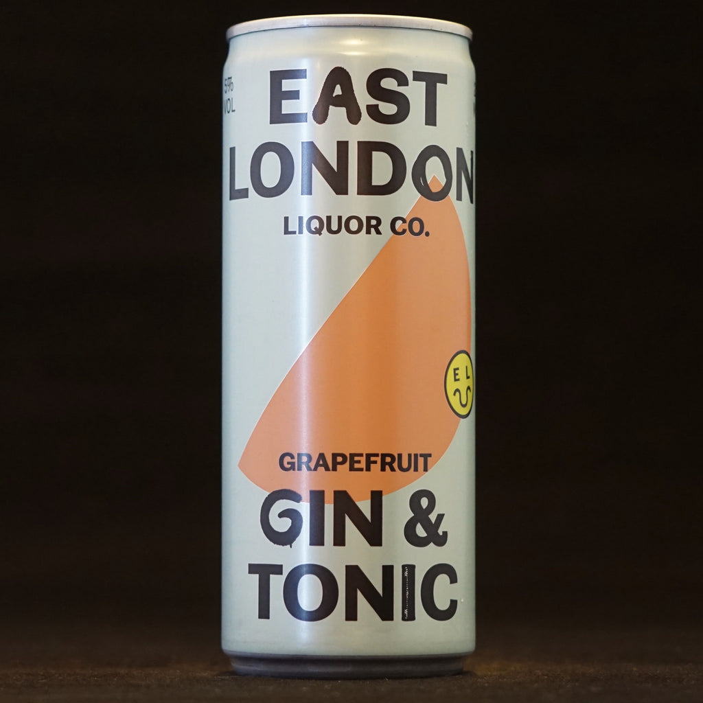 East London Liquor Co - Grapefruit Gin & Tonic - 5% (250ml) - Ghost Whale
