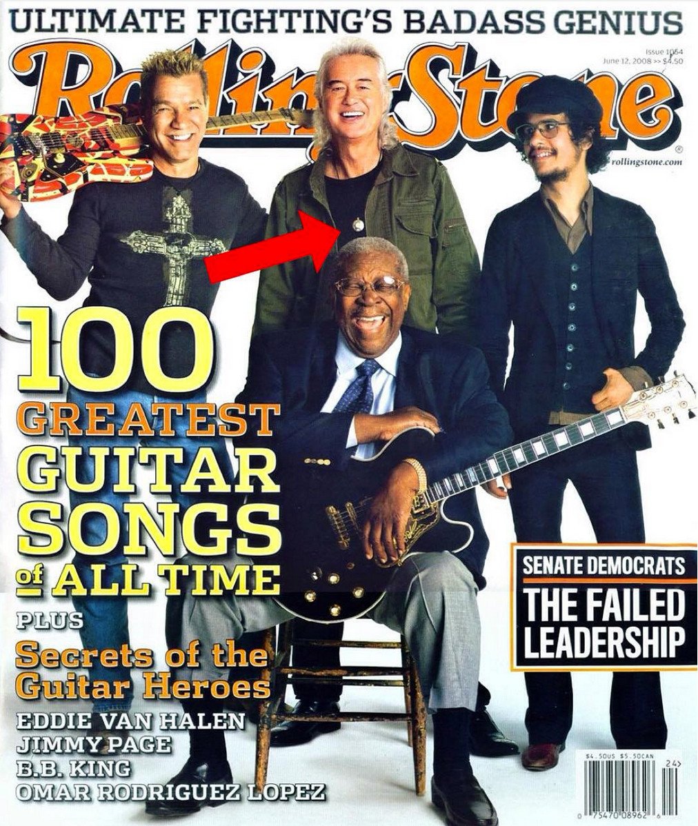 strukturelt Formuler erklære Spotted! Rolling Stone Magazine Cover - Jimmy Page wearing Q-Link - Q-Link  Business Center