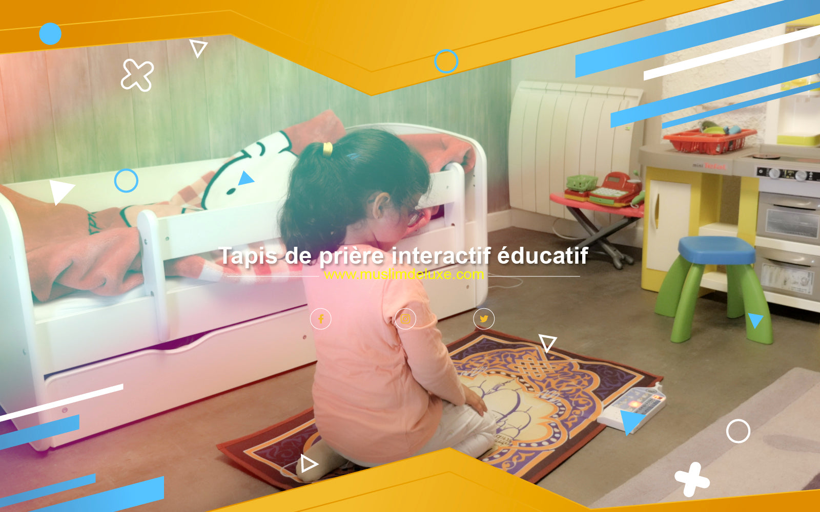 Couverture de prière électronique interactive multifonctionnelle pour  enfants Lin