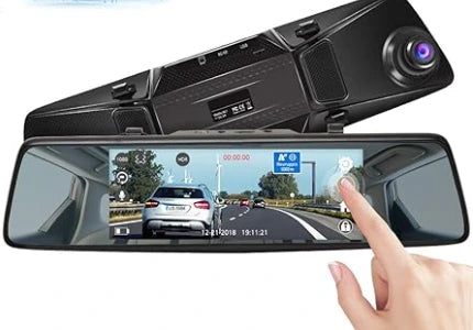 touch screen on mirror dashcam