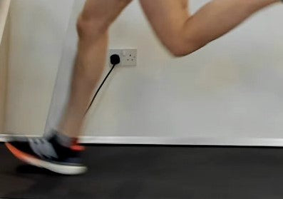 Runners overstriding and heel striking