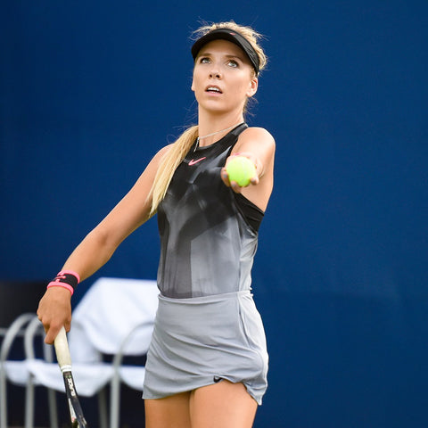 Katie Boulter takes the tennis ball collector challenge