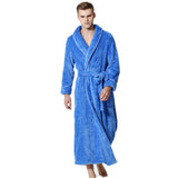 GIANTEX Men Women Long Bath Robe Bathrobe Coral Velvet Pajamas Body Spa Bath Super Absorbent Bath Gown U1536