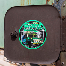 green lizard prison bus sticker stickers decal decals farmtruck and azn