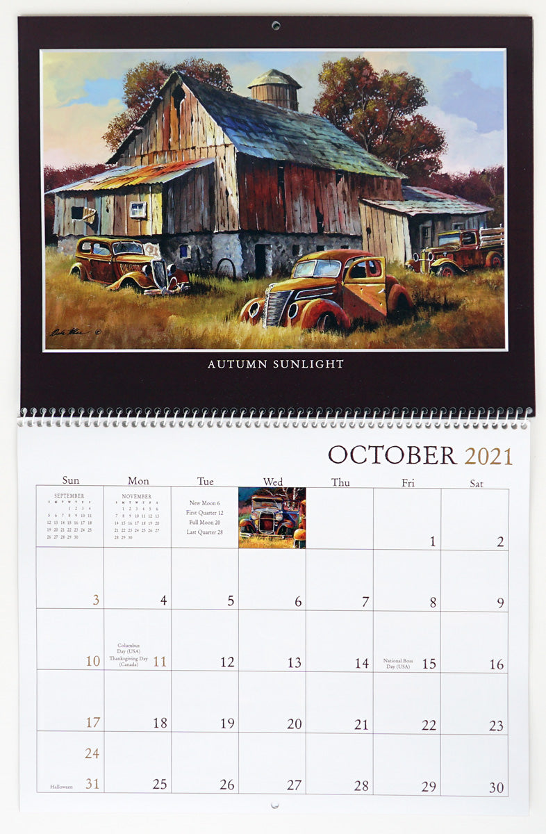 "2021 Junkyard Classics Calendar" Dale Klee Art Gallery