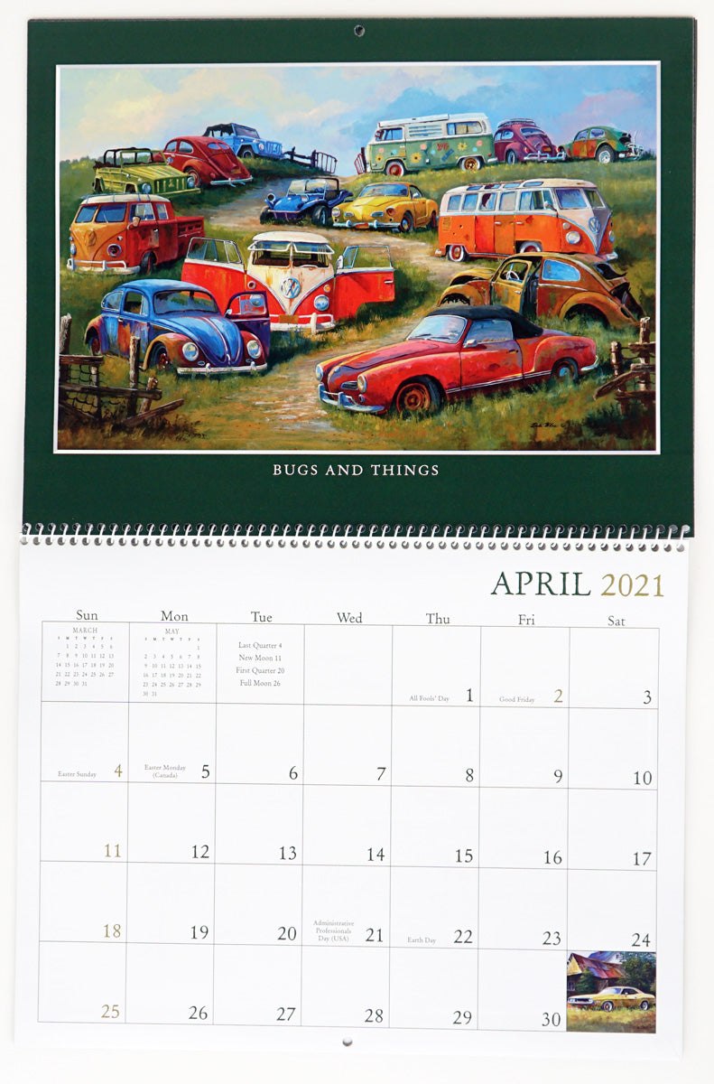 "2021 Junkyard Classics Calendar" Dale Klee Art Gallery