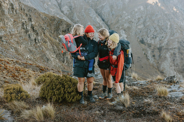 family hiking new zealand