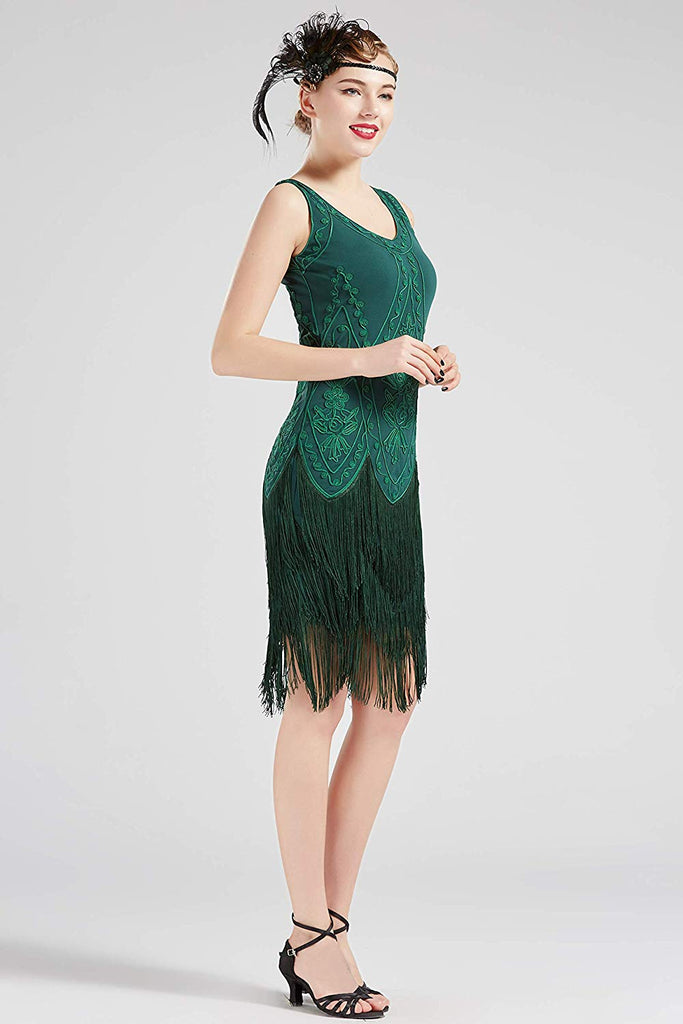 green great gatsby dress