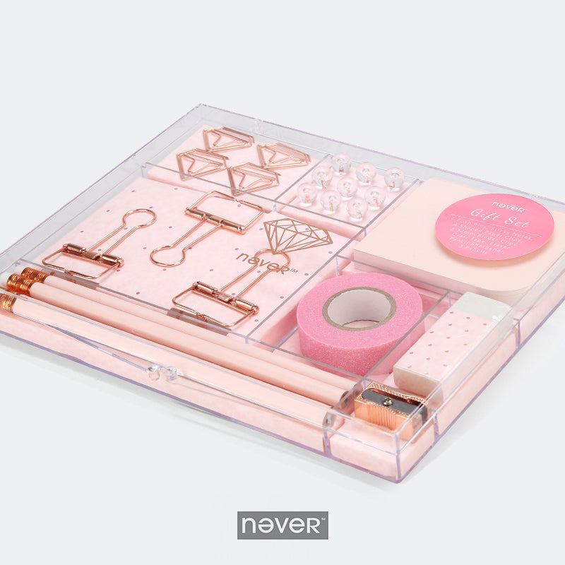 Ultimate Rose Gold Desk Organizer Stationary Set Pretty Space