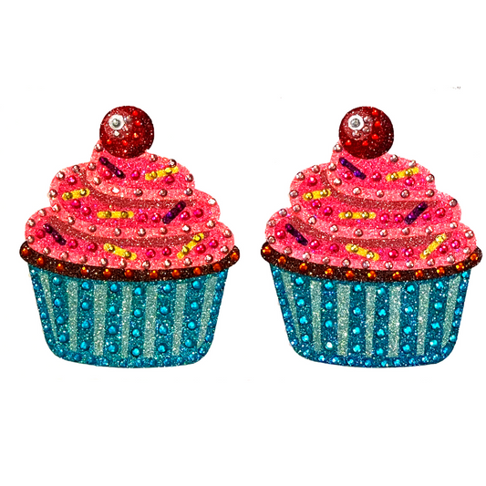 Sweet & Sassy 2 Pairs Cupcake and Hearts Nipple Pastie Bunde (4 pcs) f –  Appeeling