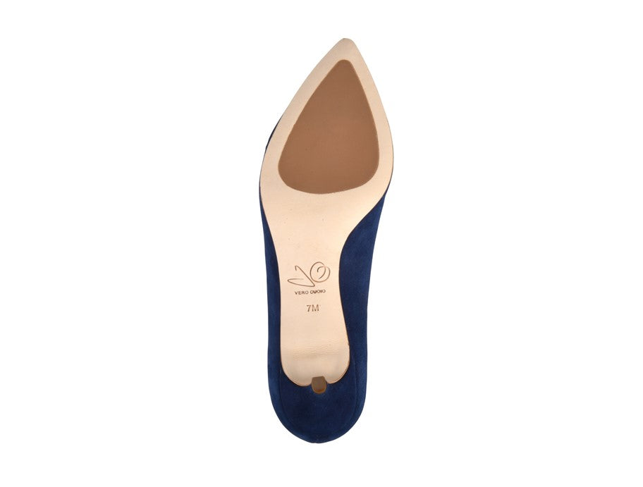 Callie Navy Kid Suede