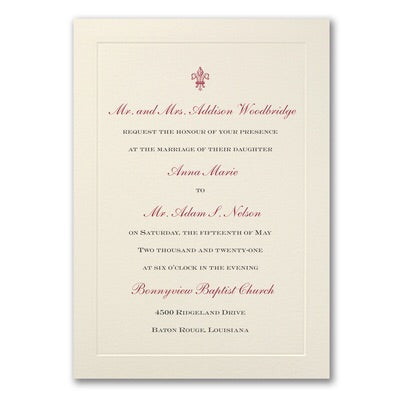 Savvy Wedding Invitation Suite Classic Edge