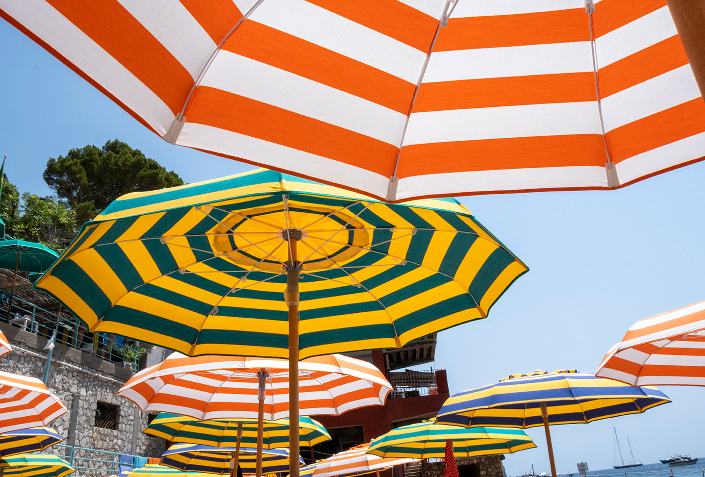 NEW PRINT ALERT: meet the Capri Stripe 🐟⛱️🌊✨ Inspired by striped beach  umbrellas & the oceans of Capri—this bold stripe is