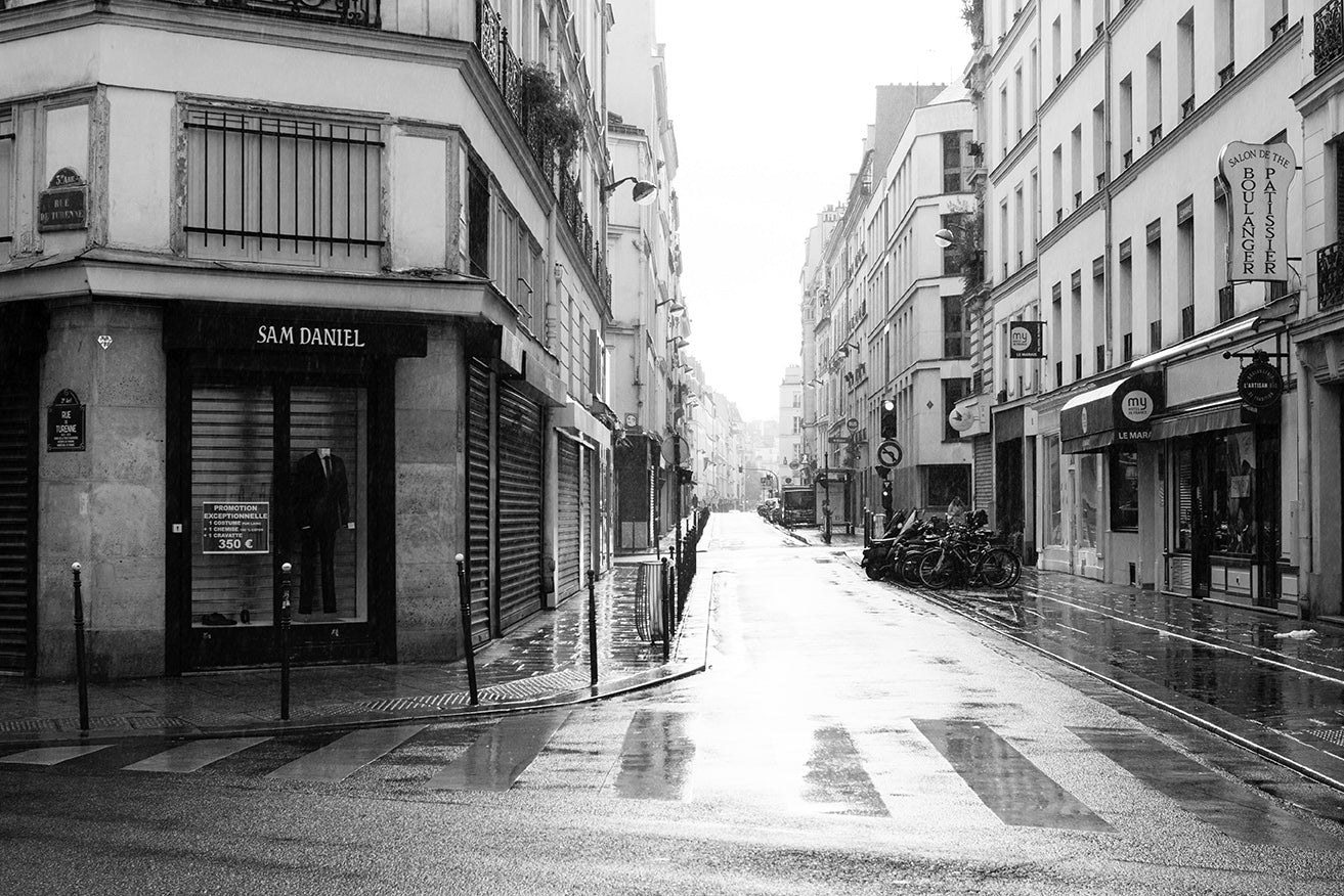Paris Street Scene In The Rain Rebecca Plotnick Photography