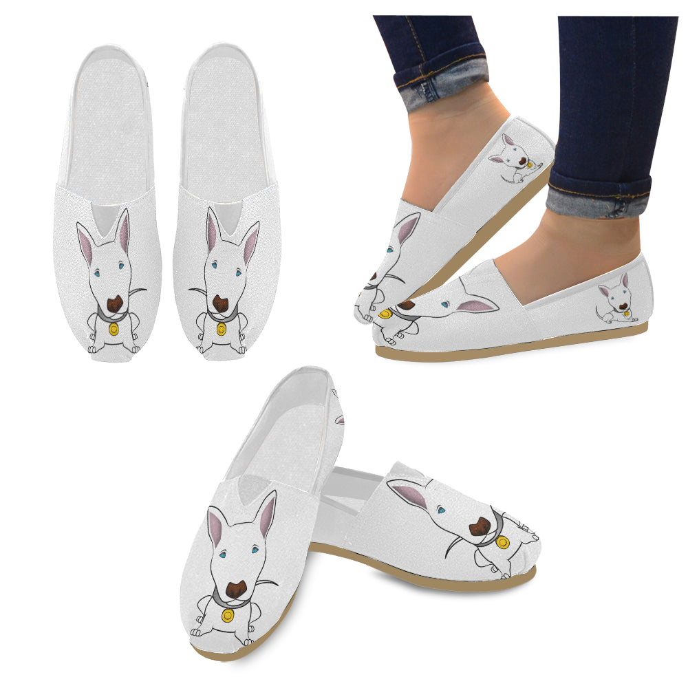 ladies white canvas slip on shoes