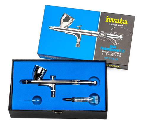 Iwata Neo CN Gravity Feed Dual Action Airbrush. Plus a Microfiber Cloth