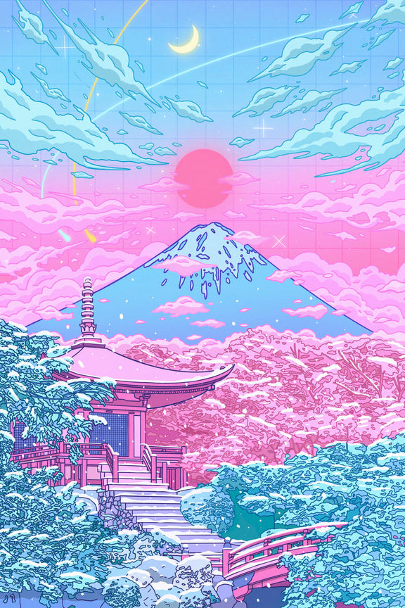 Lofi Mountain - Acrylic Wall Art — Panda Hobby