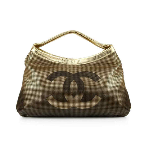 CHANEL Hollywood Ombre Gold & Black Shoulder Bag pre-owned