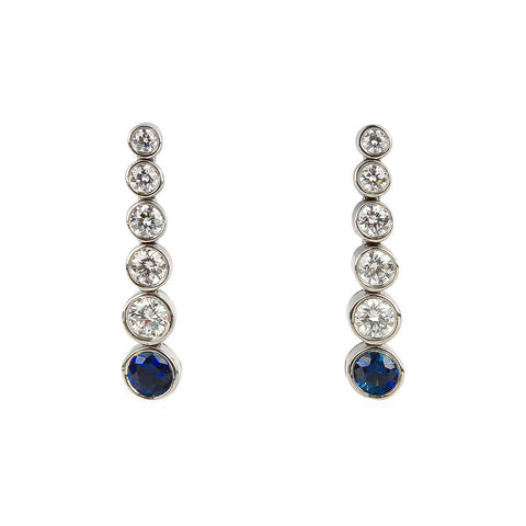 Tiffany & Co Diamond and Sapphire Earings