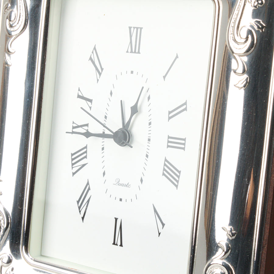 Italian Sterling Silver Frame Alarm Clock
