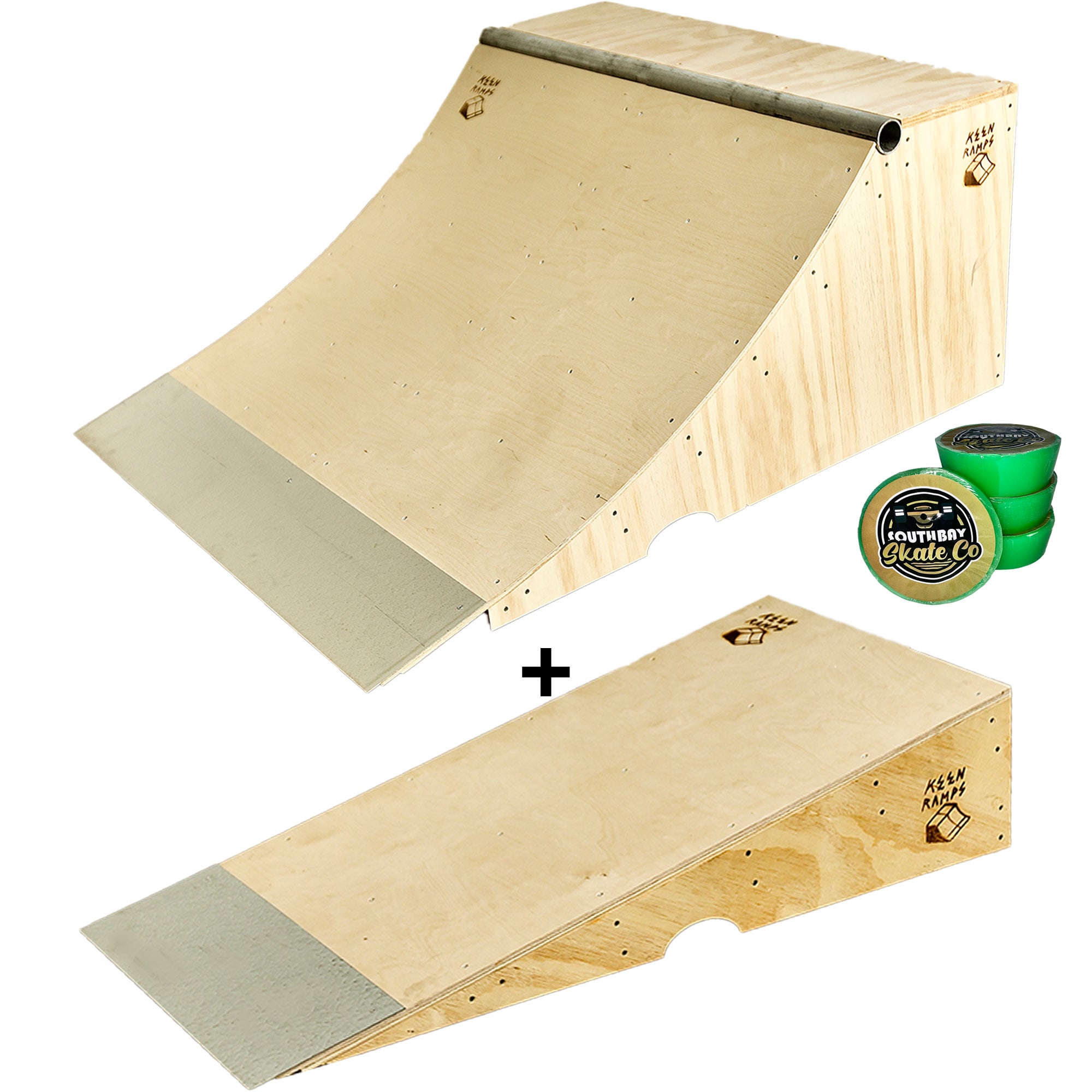 South Bay Skate Co Quarter Pipe Skateboard Ramp 2 Tall X 4 Wide By Keen Ramps South