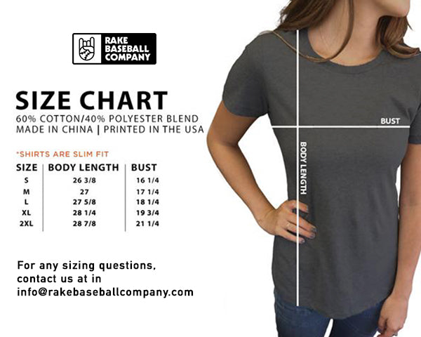 Size Charts | Rake Baseball Company