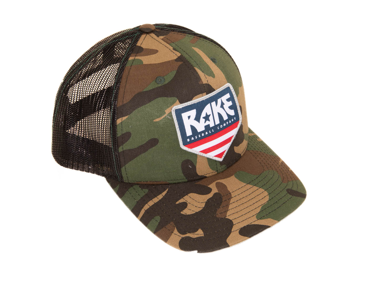 Rake USA Trucker Hat – Rake Baseball Company