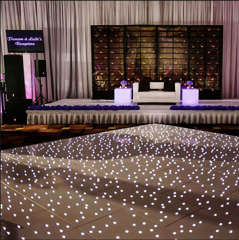 Glossy White Starlit Dance Floor