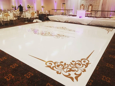 Vinyl Dance Floor Wrap with Custom Decal