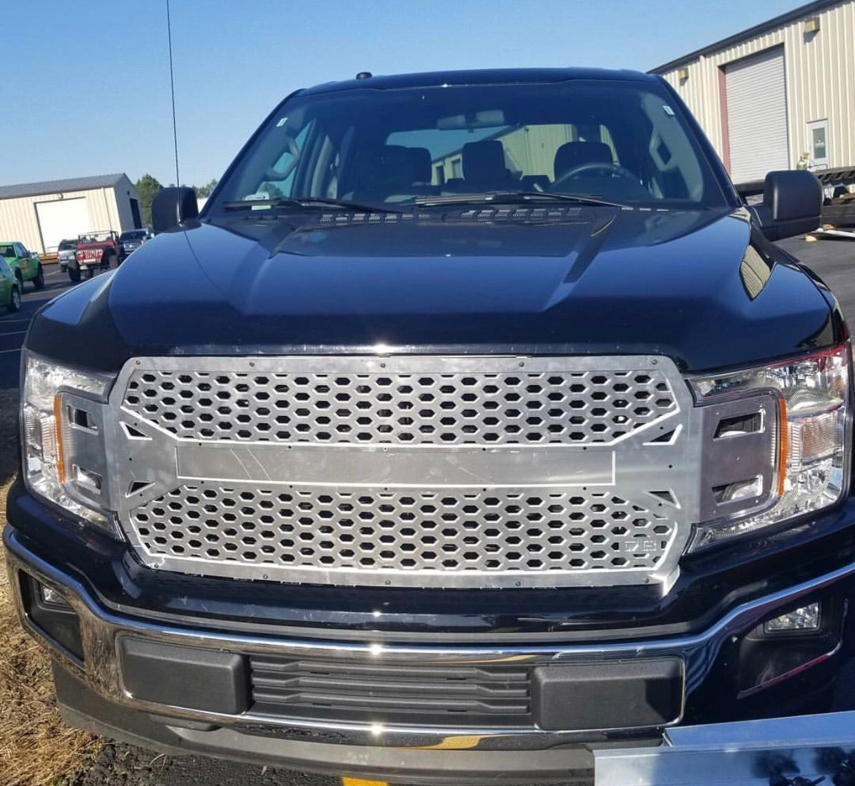 2018 - 2019 Ford F150 Full Grille Replacement with 30" Curved LED Bar