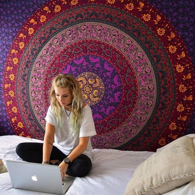 Colorful Mandala Tapestry -Tapestries & Wall Decorations My Zen Temple