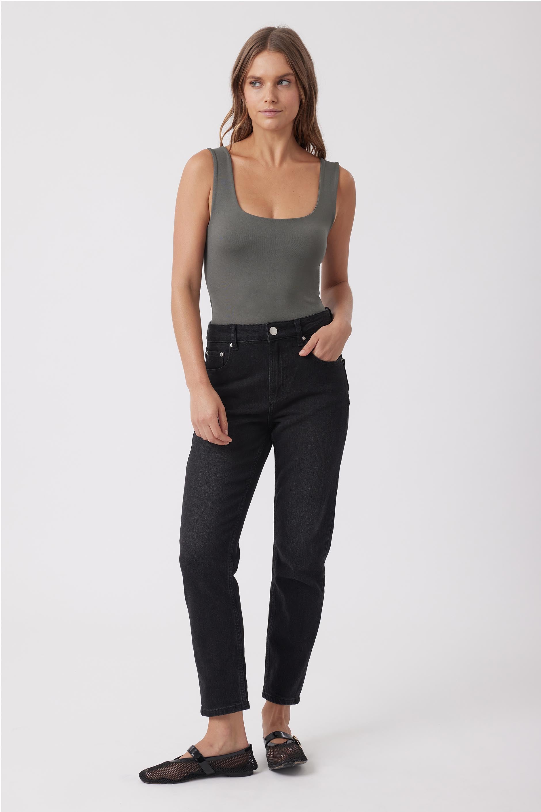 Seamless Scoop Tank — Eucalyptus