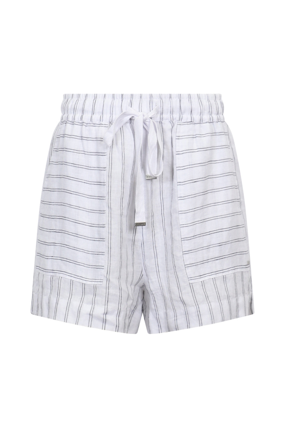 Grey and white sales striped shorts