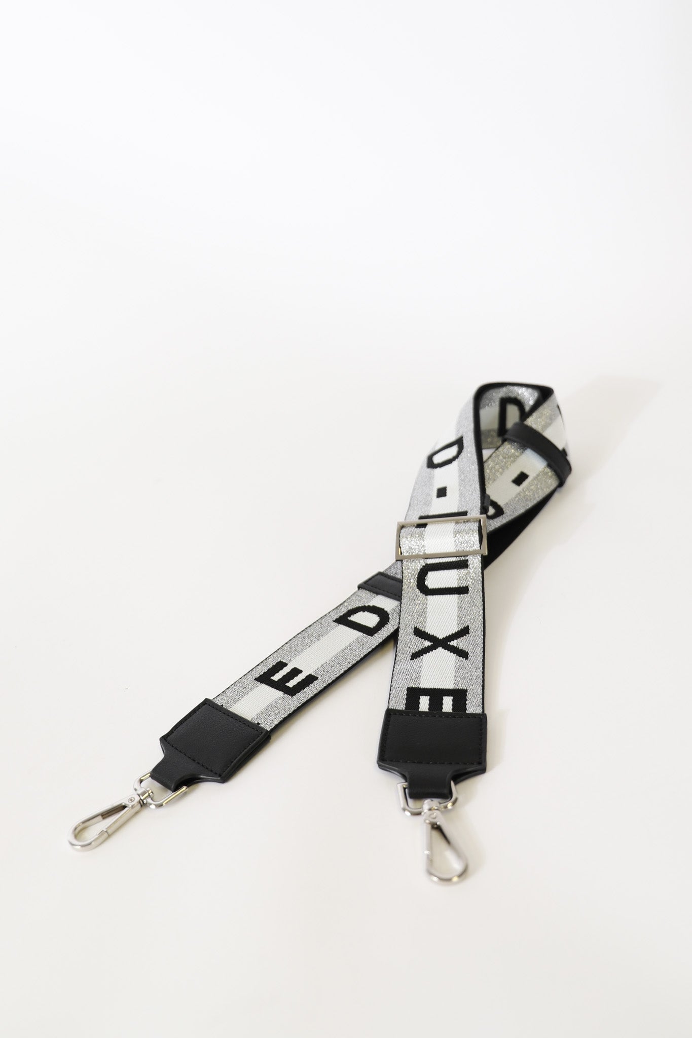 D-Luxe Double Stripe Bag Strap — Black/Gold