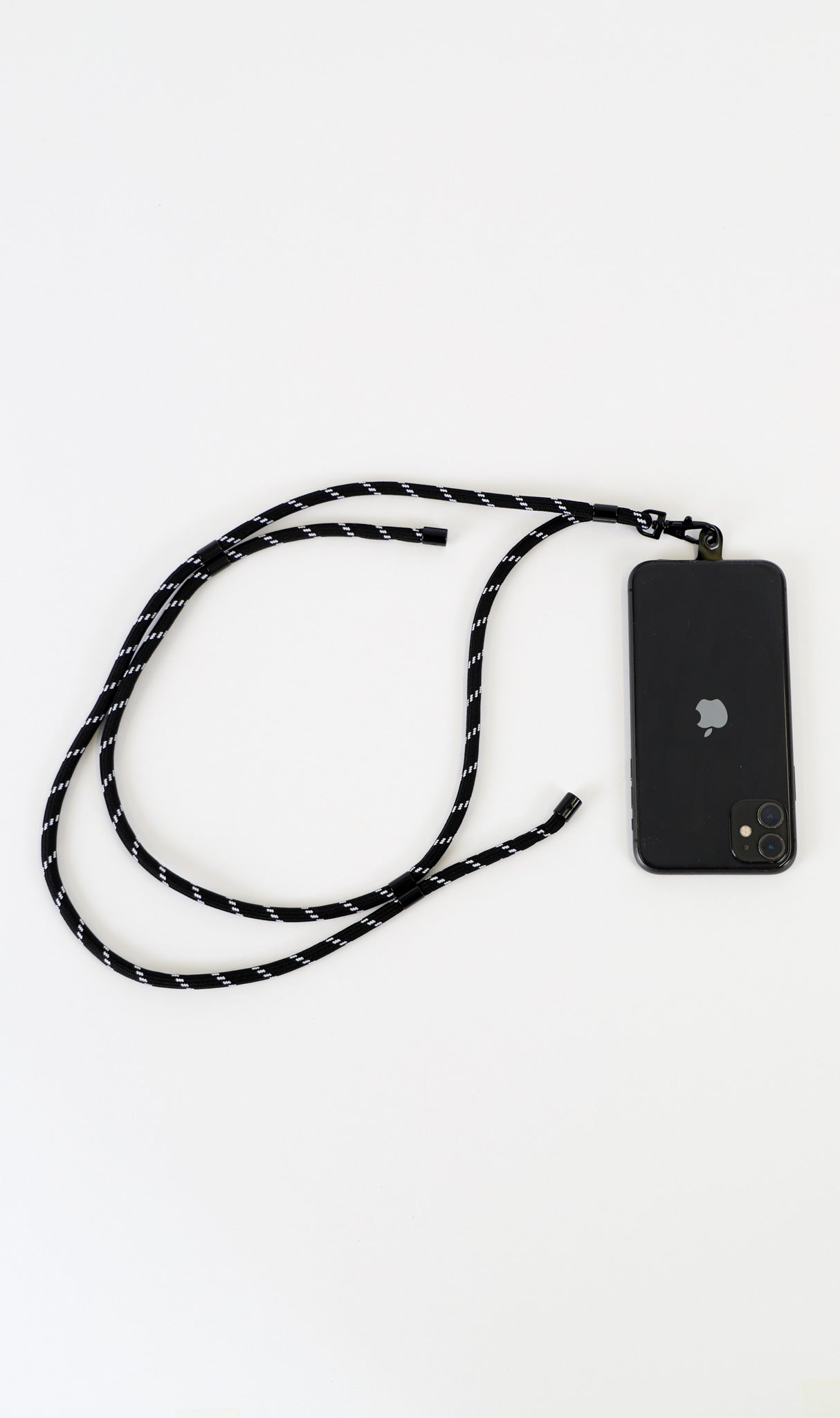 D-Luxe Rope Phone Strap - Black/White | DECJUBA