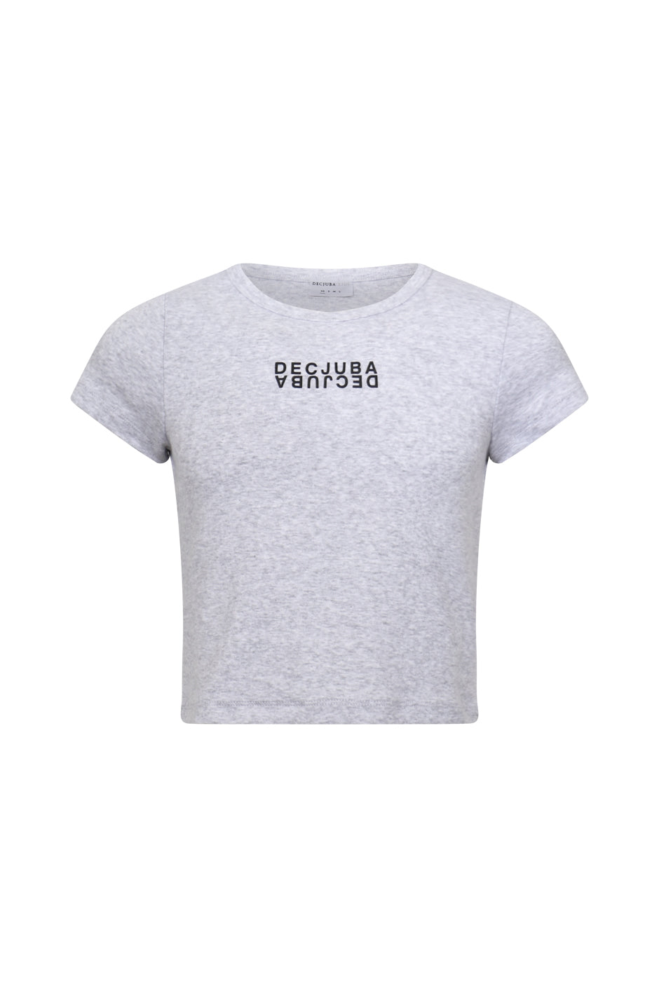 Tags Weekly Womens Heathered Crop Basic T-Shirt Grey M L レディース - その他