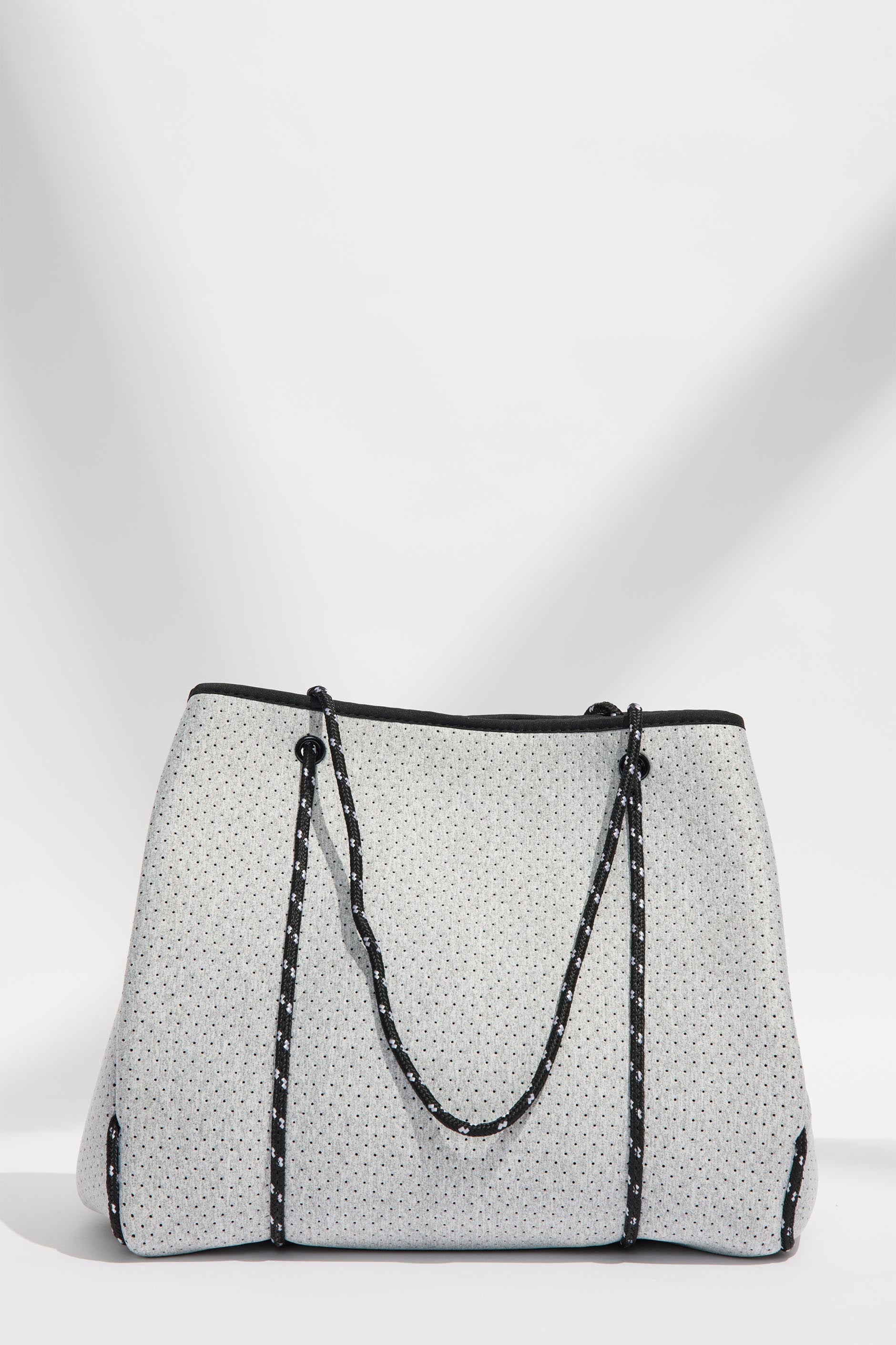 D-Luxe Punched Neoprene Tote — Black