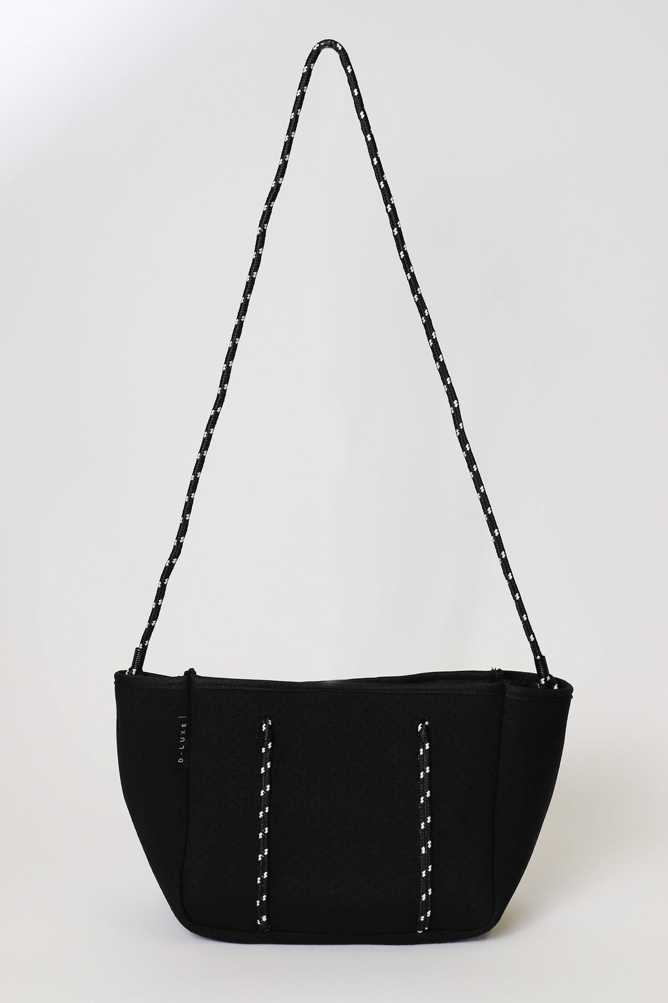 D-Luxe Punched Neoprene Tote — Black