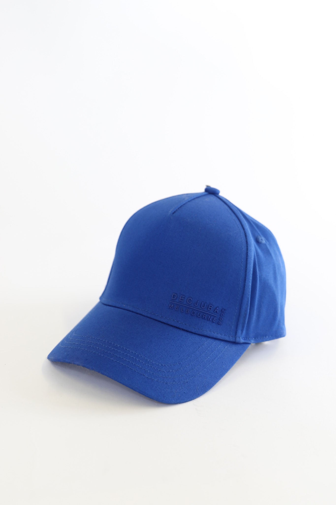 Cap rubber logo light blue