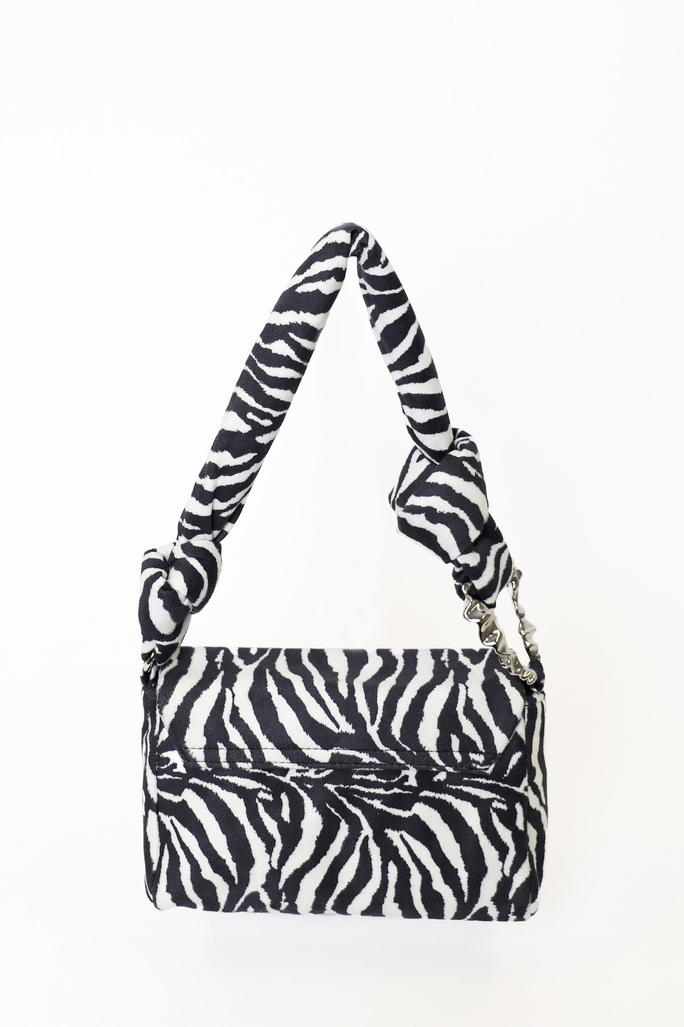 Knot Handle Bag Black White Zebra DECJUBA