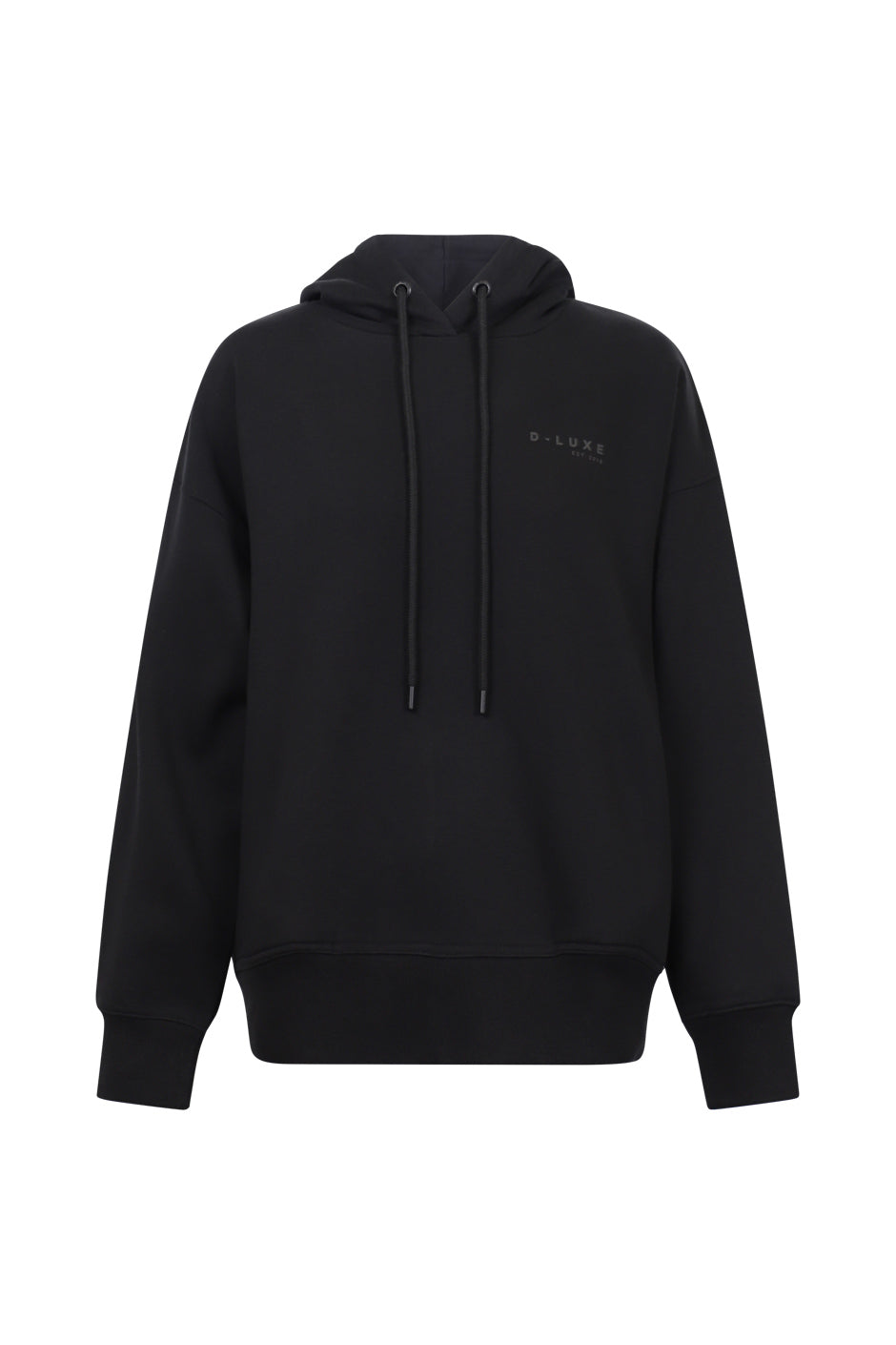 D-Luxe Essential Hoodie — Black | DECJUBA