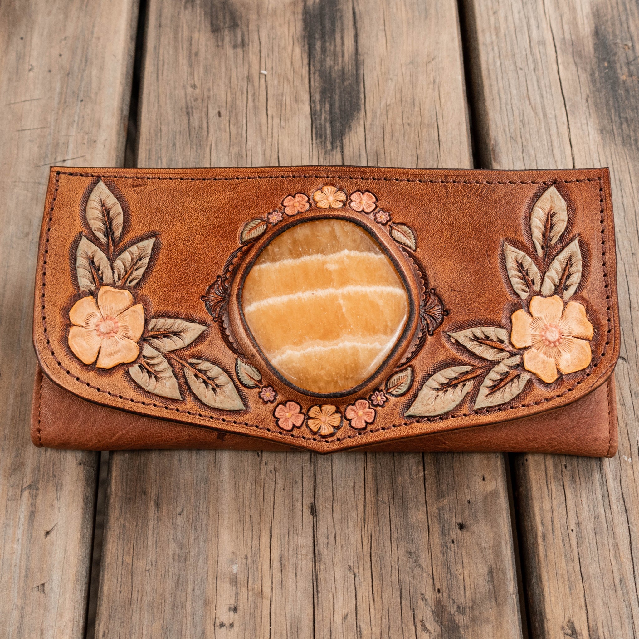 Hand Painted Leather Wallets