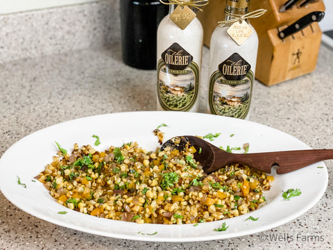Cilantro Lime Corn Salad by Sarah Wells of Wells Farms Beef and Wells Farms Kitchen