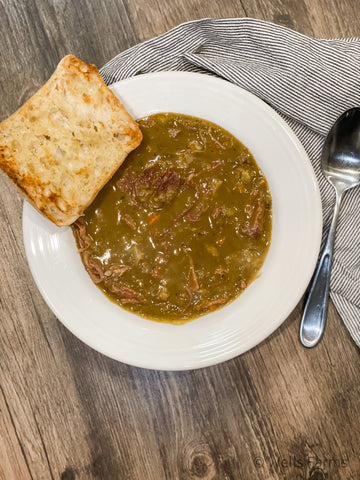 Split Pea Soup - Wells Farms Recipe - Local Meat near Madison