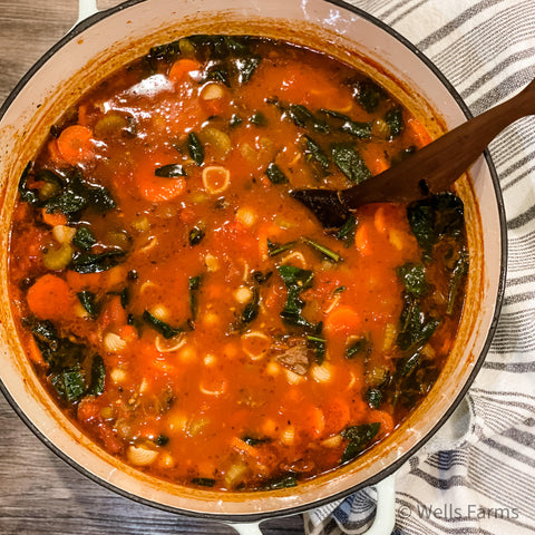 Wells Farms Minestrone Soup Recipe - Beef in Madison, WI - Beef in Sun Prairie, WI