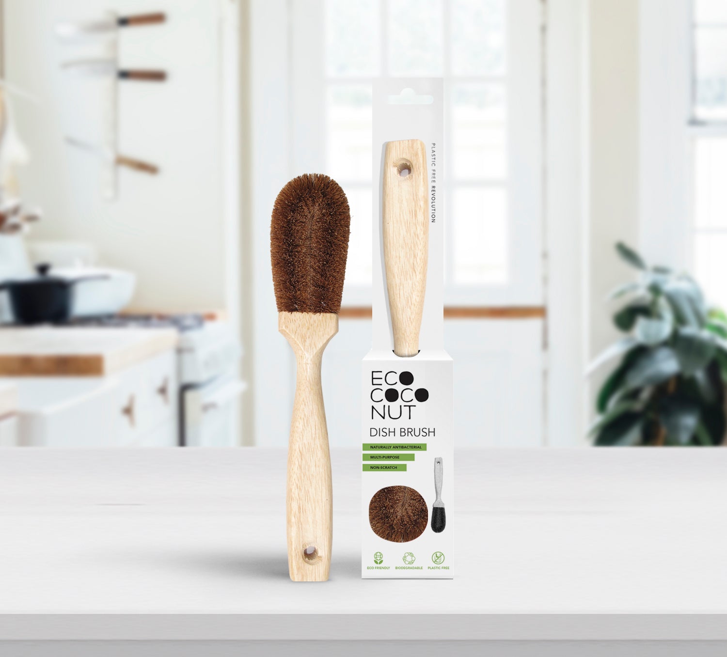 EcoCoconut Kitchen Cleaning Brush